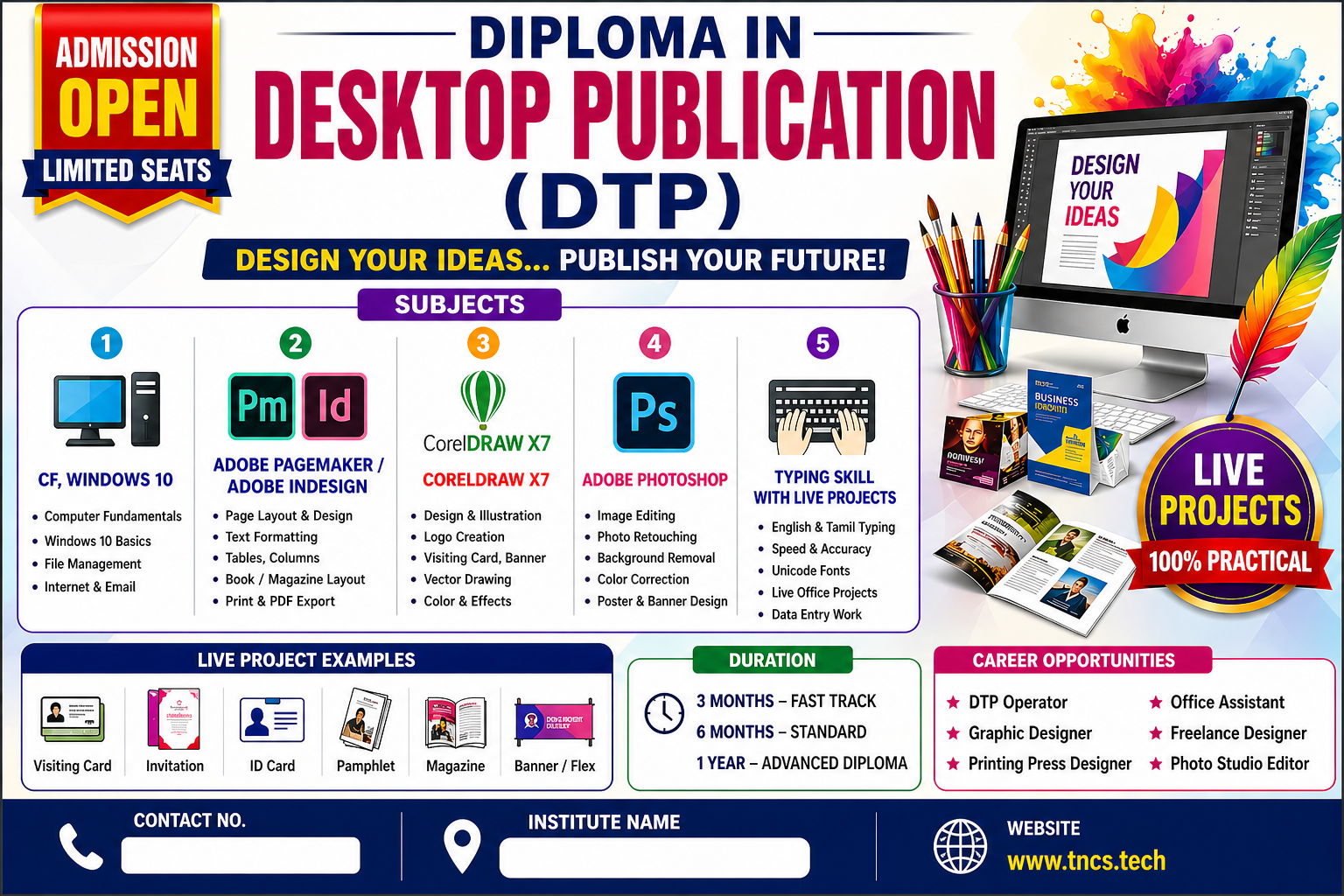 DIPLOMA IN DESKTOP PUBLICATION