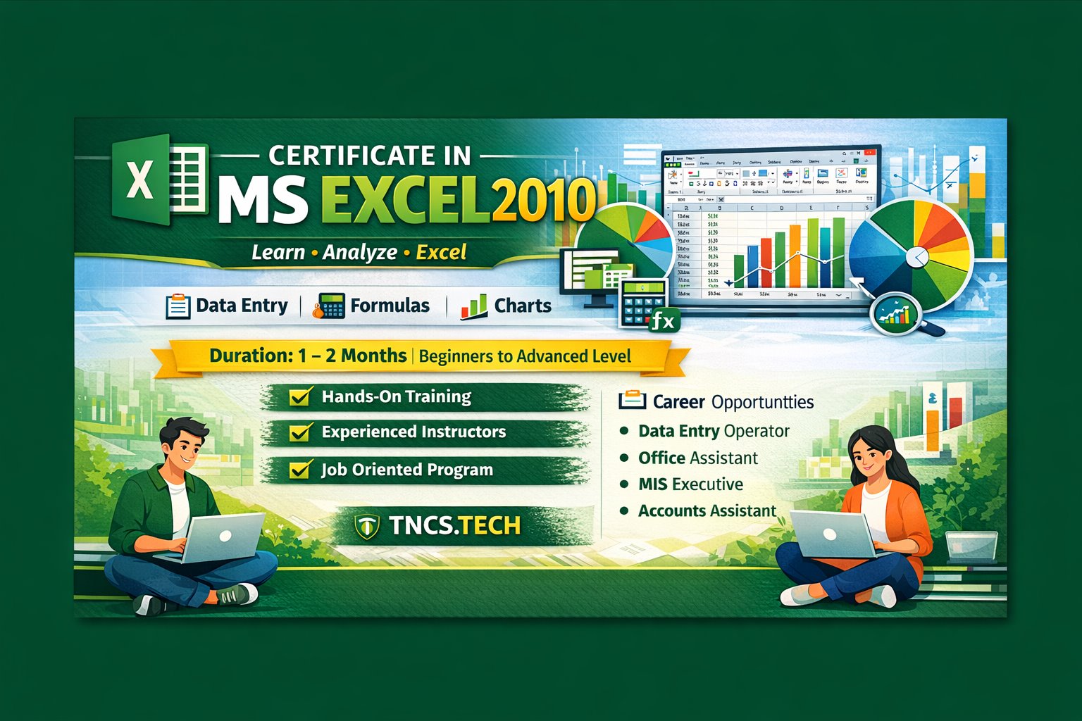 CERTIFICATE IN MS EXCEL 2010