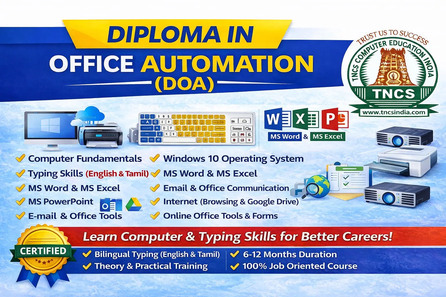 DIPLOMA IN OFFICE AUTOMATION
