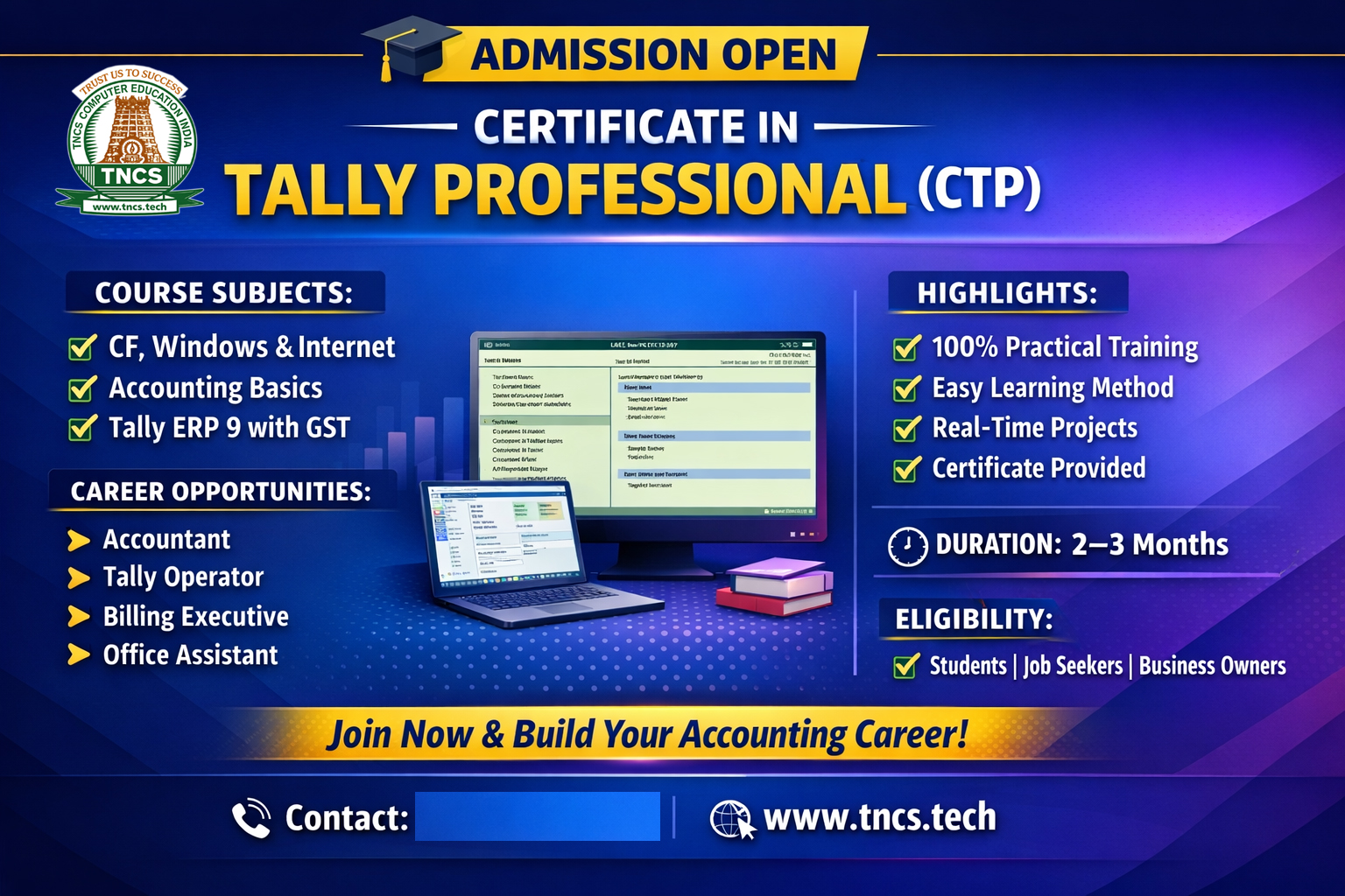 CERTIFICATE IN TALLY PROFESSIONAL