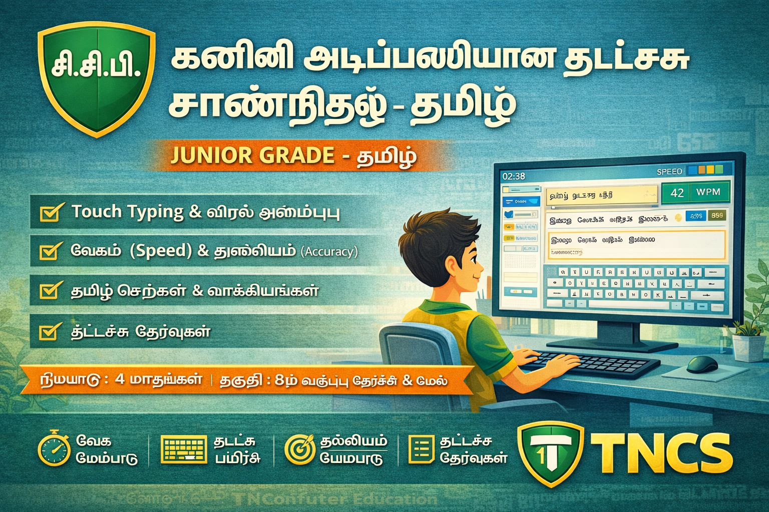 CERTIFICATE IN COMPUTER BASED TYPING [TAMIL JR]